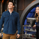Grant Gustin as Barry Allen and Danielle Panabaker as Caitlin Snow